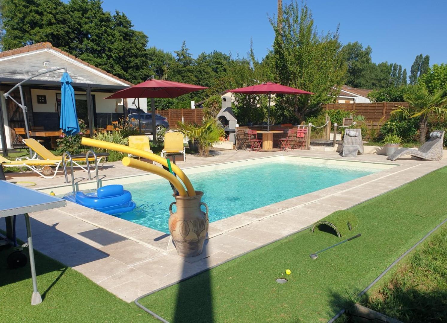 JOLIE MAISON CONTEMPORAINE St Emilion Néac Esterno foto